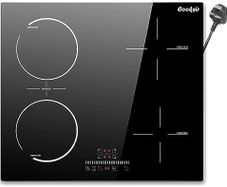 Plug-in Induction Hob 60CM 4 Zone, Plug in Electric Hob 13 amp 4 ring, 2800W Electric Induction Hob 220V, Cooking Hob 60CM with Flexible Zone
