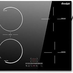 Plug-in Induction Hob 60CM 4 Zone, Plug in Electric Hob 13 amp 4 ring, 2800W Electric Induction Hob 220V, Cooking Hob 60CM with Flexible Zone
