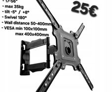 TV Wall Mount Bracket Arm Tilt Swivel 17-56"