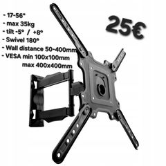 TV Wall Mount Bracket Arm Tilt Swivel 17-56"