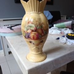Ansley Vintage Orchard  Gold  Vase.  In Perfect Condition.