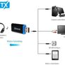 USB Bluetooth 5.0 Transmitter 3.5mm AUX Audio Adapter for Headphones Speaker TV Image 3