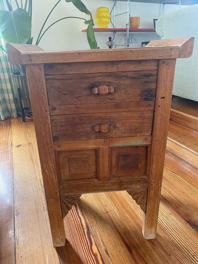 Pair of Imported Solid Wood Side Tables /Lockers