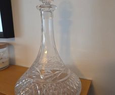 Galway Crystal Ship Decanter Clear Glass