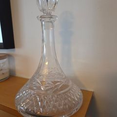 Galway Crystal Ship Decanter Clear Glass