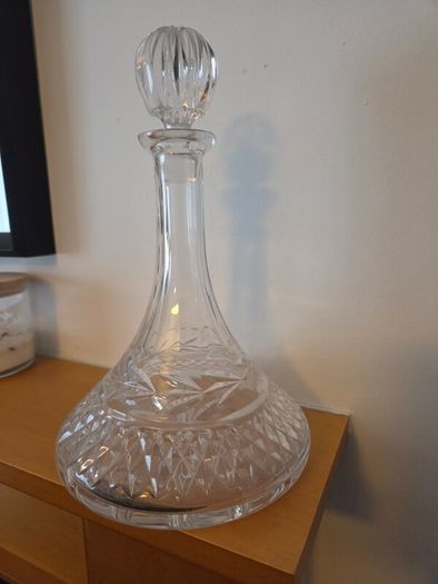 Galway Crystal Ship Decanter Clear Glass