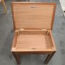 Wooden side table with storage compartment Image 2