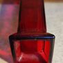 Red Glass Square Bud Vase Image 8
