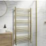 Heated towel rails Brushed Brass Image 2