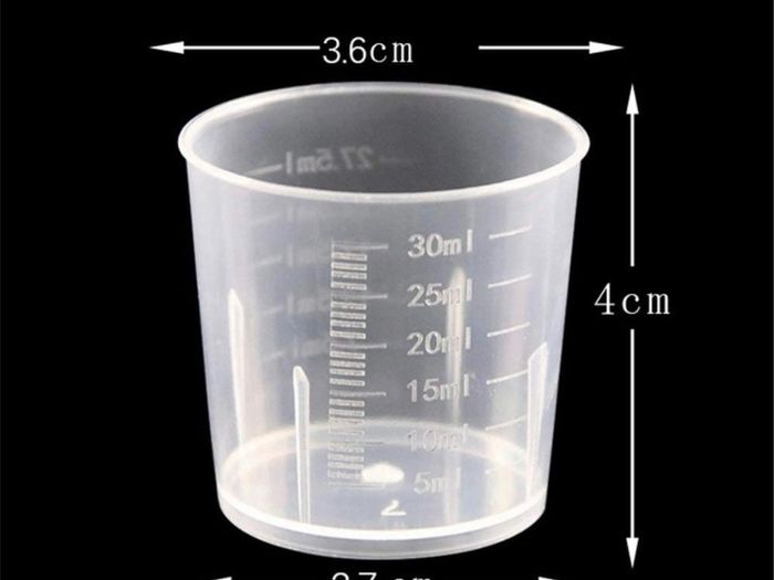 60 Pack 30ml Plastic Mixing Cup Measuring Cups Graduated Cups with 50 Pack Wooden Stirring Sticks Plastic Mixing Kit for Mixing Resin Paint Stain Epoxy (FREE POSTAGE)