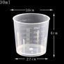 60 Pack 30ml Plastic Mixing Cup Measuring Cups Graduated Cups with 50 Pack Wooden Stirring Sticks Plastic Mixing Kit for Mixing Resin Paint Stain Epoxy (FREE POSTAGE) Image 2