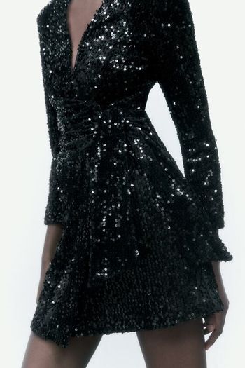 Zara Velvet Blazer Dress