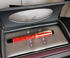 Parker Duofold Fountainpen with F stub nib.