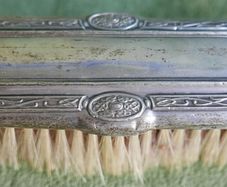 Antique 1800s Sterling Silver Cloth Brush, Art Deco Cloth Brush, 1800s - 97,8g