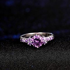 Women's ring in 925 sterling silver with Tibetan stone