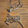 Vintage Newbridge Silverware Reindeer Christmas Ornament, Stamped, No Box Image 2
