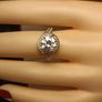 2.5 carat Moissanite Solitaire Ring with Accents Image 8