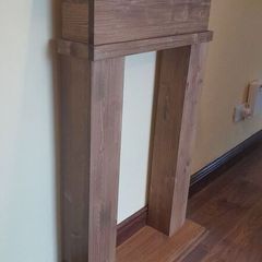 Fireplace surround brown "Brownie", NEW