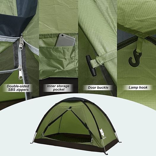 Night Cat Camping Tent for 1 2 Person Man Waterproof Backpacking Tents Easy Setup Lightweight for Hiking Backyard (FREE POSTAGE)