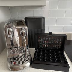 Sage Creatista Pro Pod Coffee Machine including capsule holder and recycling bin