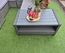 Rattan garden table like new