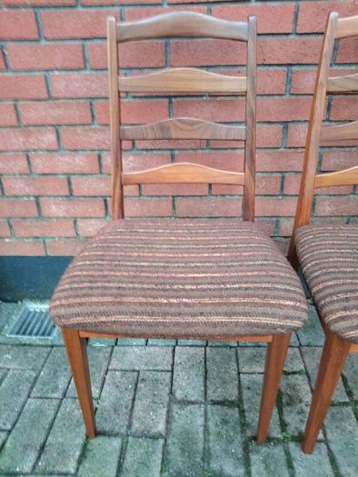 Lovely Pair Of Mid Century Vintage Gplan Chairs Film Prop