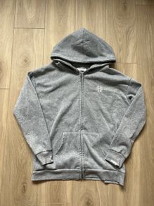 Suvene grey zip up hoodie