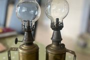 Antique French Pigeon Lamps