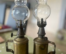 Antique French Pigeon Lamps