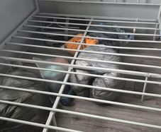 metal double bed
