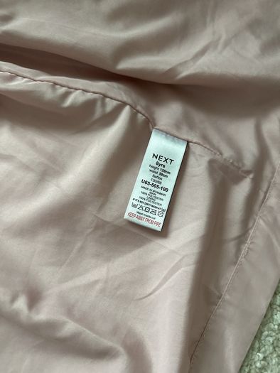 NEXT pink waterproof light jacket (8y/128cm)