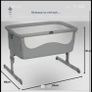 Chicco baby cot - great condition (grey) Image 2
