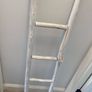 Solid Wood Whitewashed Decorative Ladder Image 2
