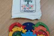 Wooden colour and number jigsaw