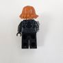 100% Lego SH0922: Black Widow - Black Jumpsuit, Dark Orange Short Hair, Printed Legs, Printed Arms Image 2