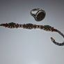 Handmade Ruby Sterling Silver Jewellery Set, Turkish Design Image 2