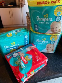 kids nappies pampers size 7 & 8.