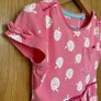 Girl's Pink Strawberry Cotton Dress  2/3 yr Image 3