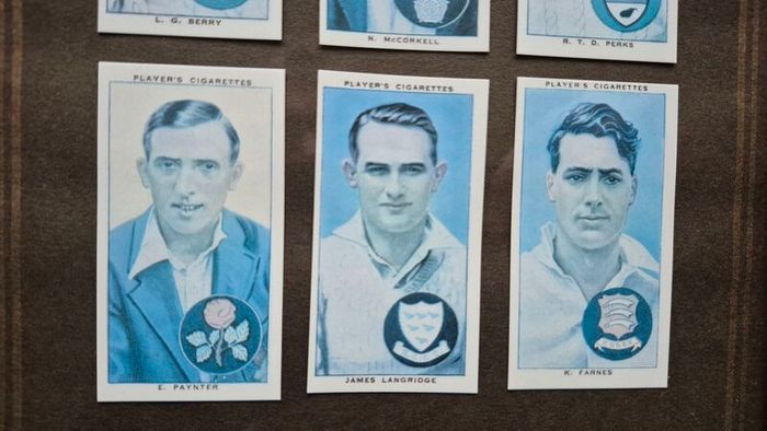 Vintage 1938 John Player & Sons "Cricketers" Framed Collection