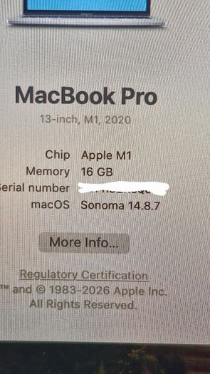 Apple MacBook Pro 13-inch (M12020)