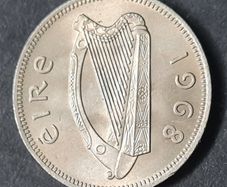 Ireland Fantastic 1968 Shilling 1s coin