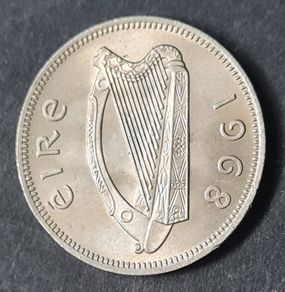 Ireland Fantastic 1968 Shilling 1s coin
