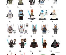 Star Wars Minifigures Collection Lego Compatible A-C