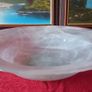 15.25 Inches Wide Murano Style Centerpiece Glass Bowl Image 4