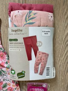 Baby dress leggings and hair clips