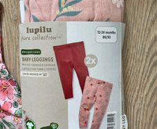 Baby dress leggings and hair clips