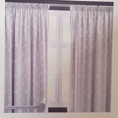 Pensil pleat printed blackout thermal curtains kids room