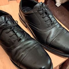 mens back suit shoes uk10