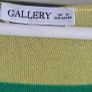 GALLLERY lime stripe bat-wing knit Sz M (Fit 12-16UK) Image 4