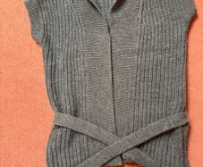 GAP 3/4 length sleeveless cardigan with belt